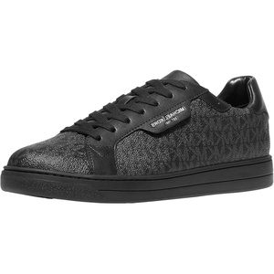 Michael Kors Men’s Keating Lace Up Sneakers(Mk Signature/Black)