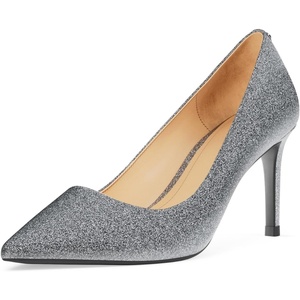 Michael Kors Women’s Alina Flex Pump(Leather/Gunmetal)