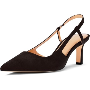 Michael Kors Women’s Alora Mid Sling Pump(Chocolate)