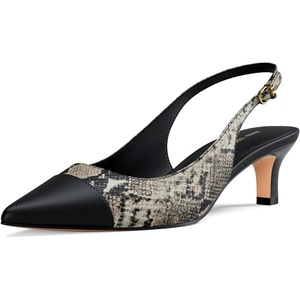 Michael Kors Womens Amara Toe Cap Sling Pump(Leather/Natural)