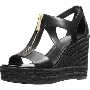 Michael Kors Women’s Berkley Mid Wedge(Leather/Black)