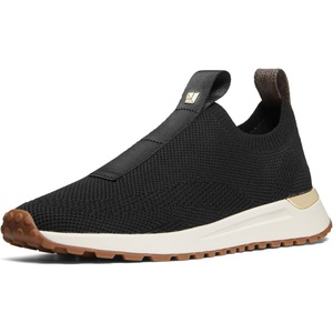 Michael Kors Women’s Bodie Knit Slip-on Sneaker(Black Mesh/Brown Mk Signature)