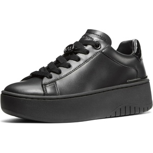 Michael Kors Women’s Dottie Lace Up Sneaker(Black/Glitter Leather)