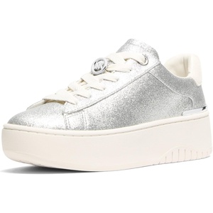 Michael Kors Women’s Dottie Lace Up Sneaker(Silver)