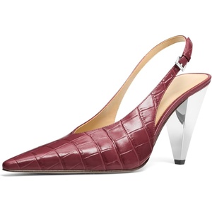 Michael Kors Women’s Electra Sling Pump(Oxblood)