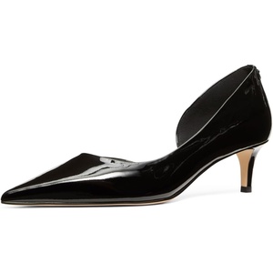 Michael Kors Women’s Elyse Kitten Pumps(Black/Patent Leather)
