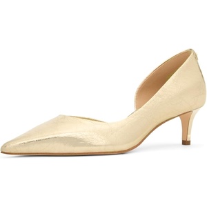 Michael Kors Women’s Elyse Kitten Pumps(Pale Gold)