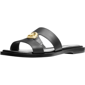 Michael Kors Women’s Erin Flat Sandal(Black)