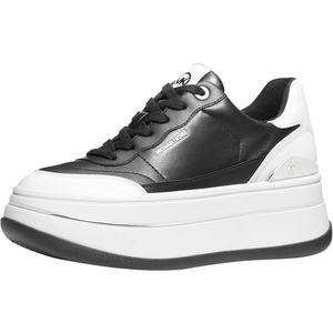 Michael Kors Women’s Hayes Lace Up Sneakers(Black/Opticwhite)