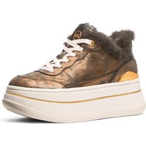 Michael Kors Women’s Hayes Lace Up Sneakers(Bronze)