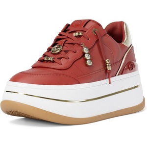 Michael Kors Women’s Hayes Lace Up Sneakers(Crimson)