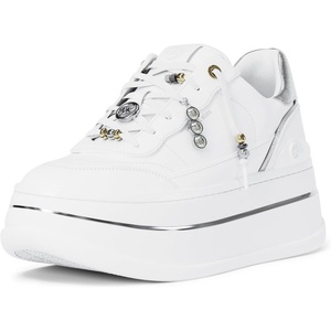Michael Kors Women’s Hayes Lace Up Sneakers(Optic White/Lace Charms)