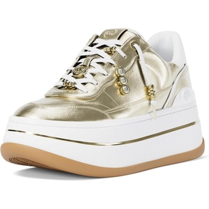Michael Kors Women’s Hayes Lace Up Sneakers(Pale Gold 2)