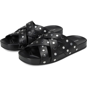 Michael Kors Women’s Irene Flat Sandal(Black)