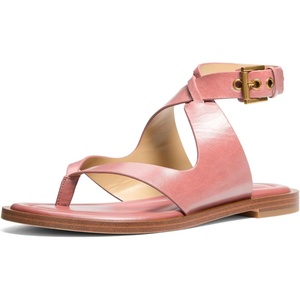 Michael Kors Women’s Irene Flat Thong Sandal(Suede/Primrose)