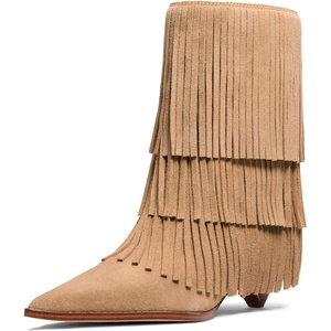 Michael Kors Women’s Jayla Heeled Bootie(Husk)