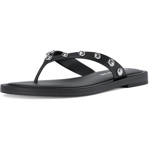 Michael Kors Women’s Koko Flip Flop(Dome Studs/Black)