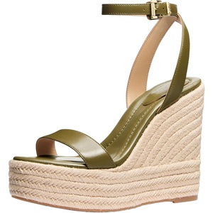 Michael Kors Women’s Leighton Wedge(Safari Green)