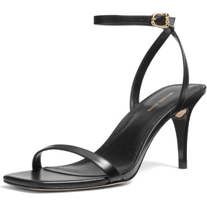 Michael Kors Women’s Liana Mid Heel Sandal(Black)