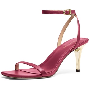 Michael Kors Women’s Liana Mid Heel Sandal(Mulberry)