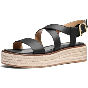 Michael Kors Women’s Lynn Espadrille Sandal(Black)