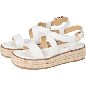 Michael Kors Women’s Lynn Espadrille Sandal(Optical White)