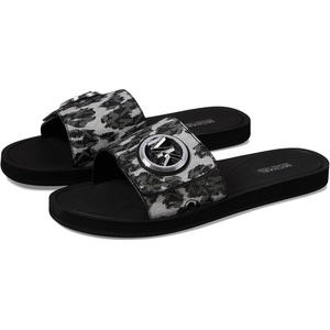 Michael Kors Women’s MK Charm Slide(Black Multi)