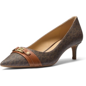 Michael Kors Women’s Mandy Flex Kitten Pump(Brown/Luggage)
