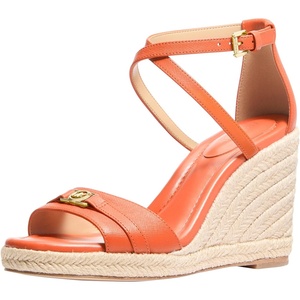 Michael Kors Women’s Mandy Wedge Sandals(Leather/Mimosa)