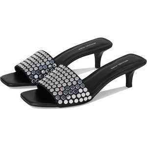 Michael Kors Women’s Merriam Kitten Sandal(Black)