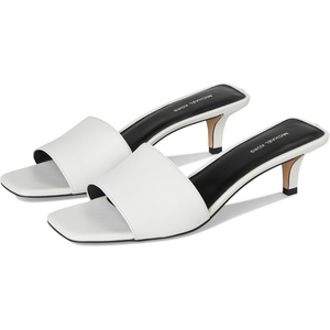 Michael Kors Women’s Merriam Kitten Sandal(Optical White)