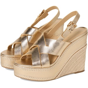 Michael Kors Women’s Nora Wedge Sandals(Pale Gold)