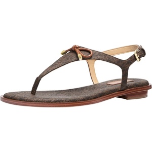 Michael Kors Women’s Nori Flat Thong Sandal(Brown)