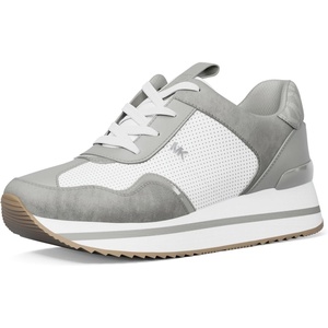 Michael Kors Women’s Raina Trainer(Color Block W/Signature/Quarry Grey)