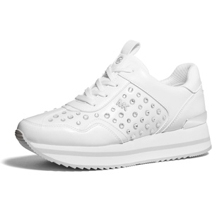 Michael Kors Women’s Raina Trainer(Mesh W/Crystals/Optic White)