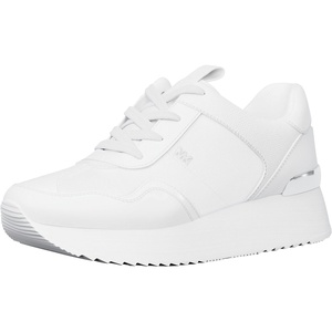 Michael Kors Women’s Raina Trainer(Solid Mixed Materials/Optic White)