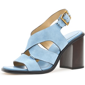 Michael Kors Women’s Raven Block Heeled Sandal(Chambray)