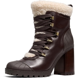 Michael Kors Women’s Sydra Heeled Bootie(Chocolate)