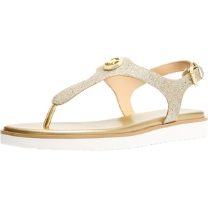 Michael Kors Women’s Val Thong Sandal(Pale Gold)