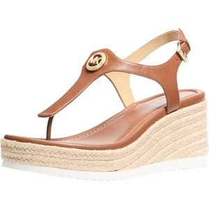Michael Kors Women’s Val Thong Wedge(Luggage)