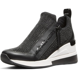 Michael Kors Women’s Willis Wedge Trainer(Black 2)