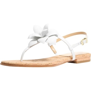 Michael Kors womens Jacie Thong Sandal(Optical White)