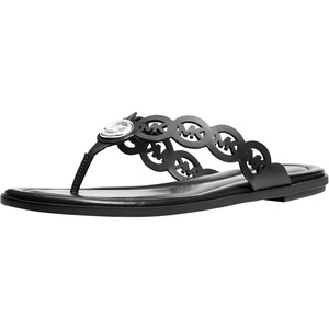 Michael Kors womens Janie Thong Sandal(Black)