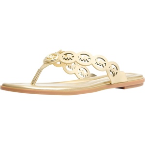 Michael Kors womens Janie Thong Sandal(Pale Gold)