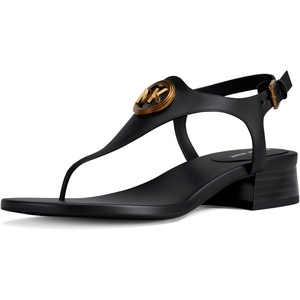 Michael Kors womens Mckenzie Flex Thong(Leather/Black)