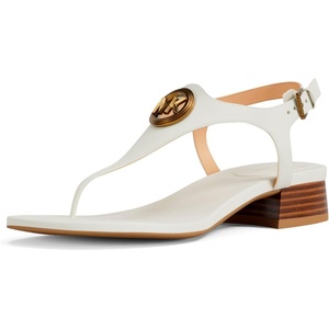 Michael Kors womens Mckenzie Flex Thong(Leather/Eggshell)
