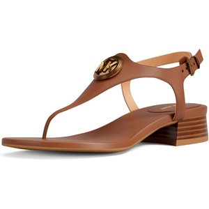 Michael Kors womens Mckenzie Flex Thong(Leather/Luggage)