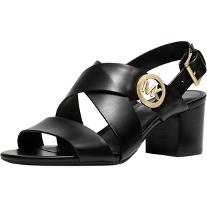 Michael Kors womens Vera Flex Mid Sandal(Black)