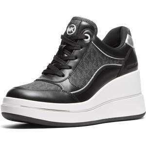 Michael Michael Kors Emmy Wedge Trainer(Black/Signature)