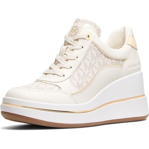 Michael Michael Kors Emmy Wedge Trainer(Vanilla)